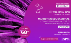 Curso de Marketing Educacional – Como profissionalizar o marketing de escolas