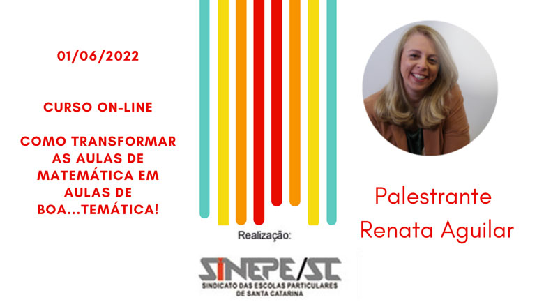“Como transformar as aulas de matemática em aulas de boa…temática!” é tema de curso nesta segunda-feira, 1