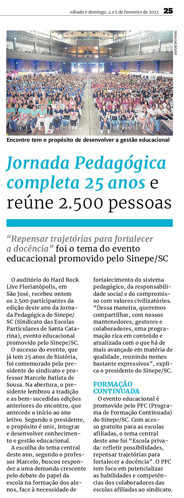 ND sobre Jornada Pedagógica